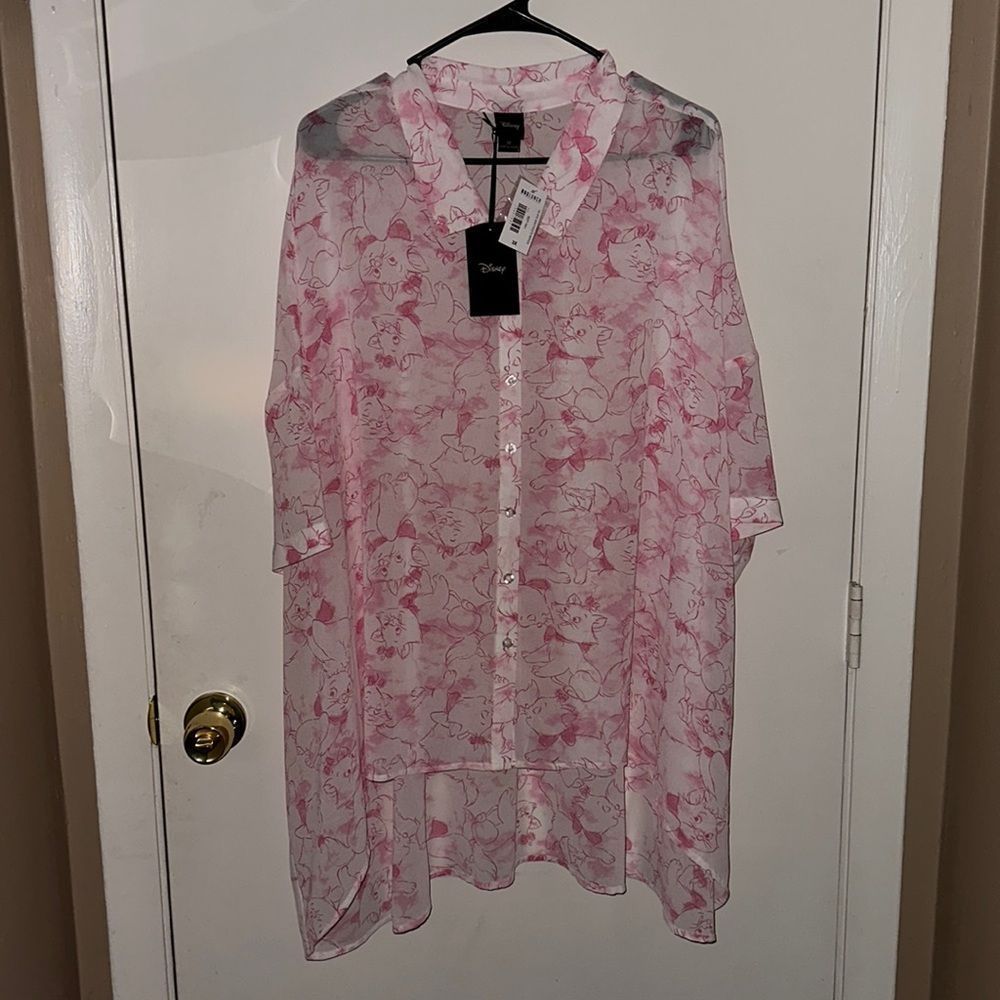 NWT 3x Tie Die Aristocats Blouse